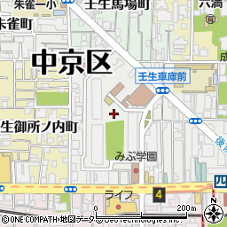 京都府京都市中京区壬生坊城町周辺の地図