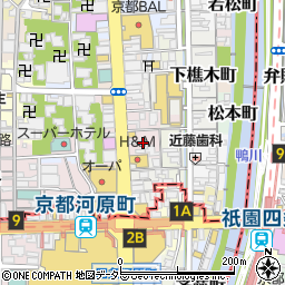 京都府京都市中京区下大阪町周辺の地図