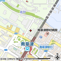 ガッツレンタカー南草津駅前店周辺の地図