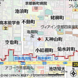 京都府京都市中京区西錦小路町267周辺の地図