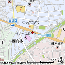 京都府亀岡市古世町大垣内周辺の地図