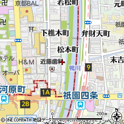 京四季庵 先斗町周辺の地図