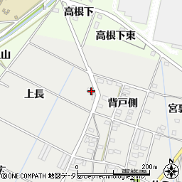 愛知県豊田市福受町上長周辺の地図