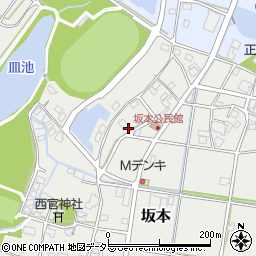西脇坂本簡易郵便局周辺の地図