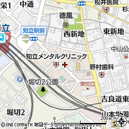 愛知県知立市新富周辺の地図