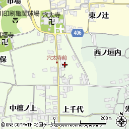 京都府亀岡市曽我部町西条下千代周辺の地図