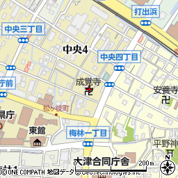 成覚寺周辺の地図