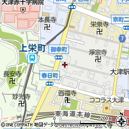 滋賀県大津市御幸町1-31周辺の地図