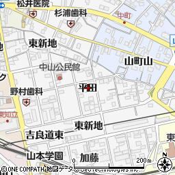 愛知県知立市内幸町周辺の地図