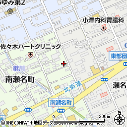 静岡県静岡市葵区南瀬名町25-38周辺の地図