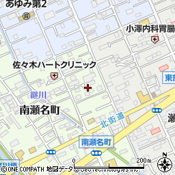 静岡県静岡市葵区南瀬名町25-8周辺の地図