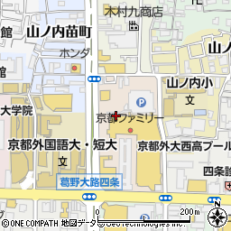 京都府京都市右京区山ノ内池尻町周辺の地図