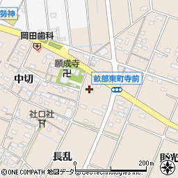 愛知県豊田市畝部東町（寺前）周辺の地図