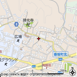 三重県四日市市垂坂町757周辺の地図