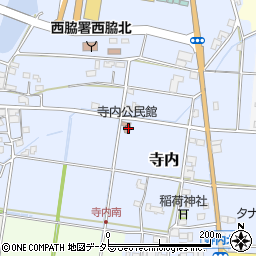 兵庫県西脇市寺内202周辺の地図
