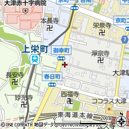 滋賀県大津市御幸町1-28周辺の地図