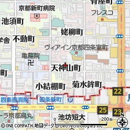 京都府京都市中京区天神山町280周辺の地図