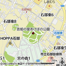 吉姫の里あけぼの公園周辺の地図