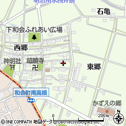 愛知県豊田市和会町（東郷）周辺の地図