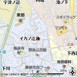 京都府亀岡市篠町野条イカノ辻北22周辺の地図