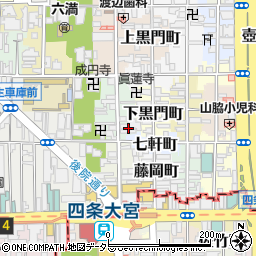 レックスアベニュー四条大宮管理事務所周辺の地図