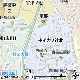 京都府亀岡市篠町野条イカノ辻北80-1周辺の地図