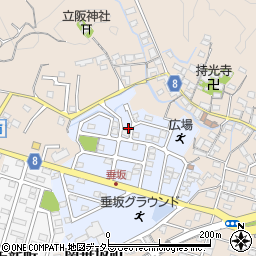 三重県四日市市南垂坂町周辺の地図
