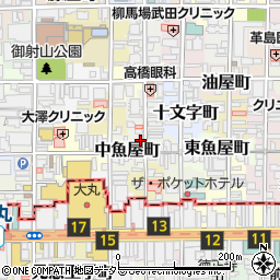 ピンクリボン京都実行委員会事務局周辺の地図
