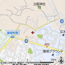 三重県四日市市垂坂町1052周辺の地図