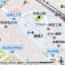 愛知県知立市池端3丁目35周辺の地図