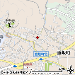 三重県四日市市垂坂町454周辺の地図