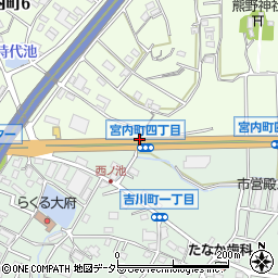 宮内町４周辺の地図