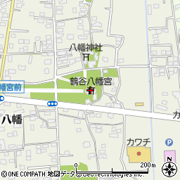 鶴谷八幡宮周辺の地図