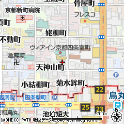 京都府京都市中京区山伏山町558周辺の地図