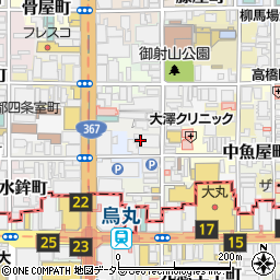 京都府京都市中京区元竹田町周辺の地図