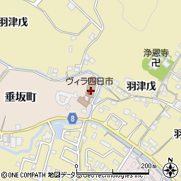 三重県四日市市垂坂町6周辺の地図