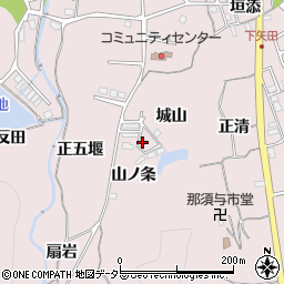 京都府亀岡市下矢田町山ノ条周辺の地図