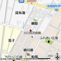 愛知県豊田市畝部西町柳原1-58周辺の地図