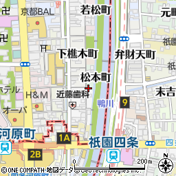 京都府京都市中京区松本町166周辺の地図