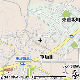 三重県四日市市垂坂町477周辺の地図