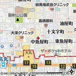 京都府京都市中京区中魚屋町506周辺の地図