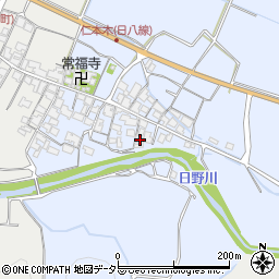 滋賀県蒲生郡日野町仁本木622周辺の地図