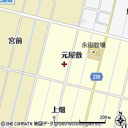 愛知県豊田市桝塚東町元屋敷周辺の地図