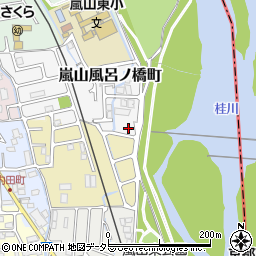 京都府京都市西京区嵐山風呂ノ橋町21周辺の地図