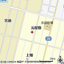 愛知県豊田市桝塚東町（元屋敷）周辺の地図