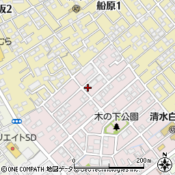 静岡県静岡市清水区木の下町168周辺の地図