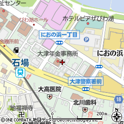 滋賀県大津市打出浜13周辺の地図