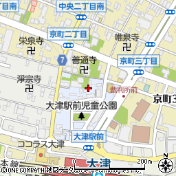滋賀県大津市末広町周辺の地図