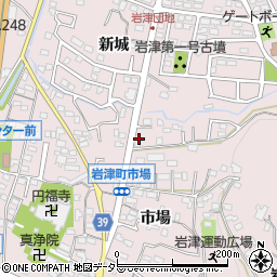 愛知県岡崎市岩津町市場101周辺の地図
