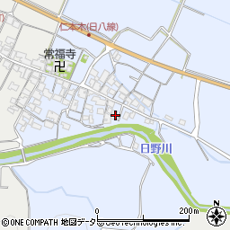 滋賀県蒲生郡日野町仁本木623周辺の地図